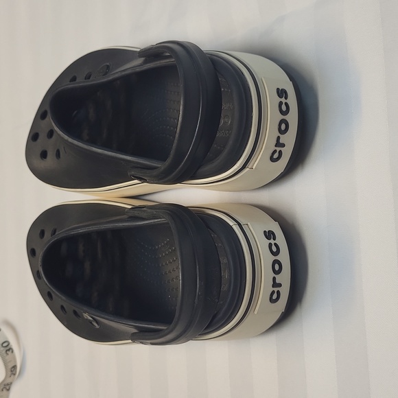 Platform Navy and White Crocs - Picture 8 of 12